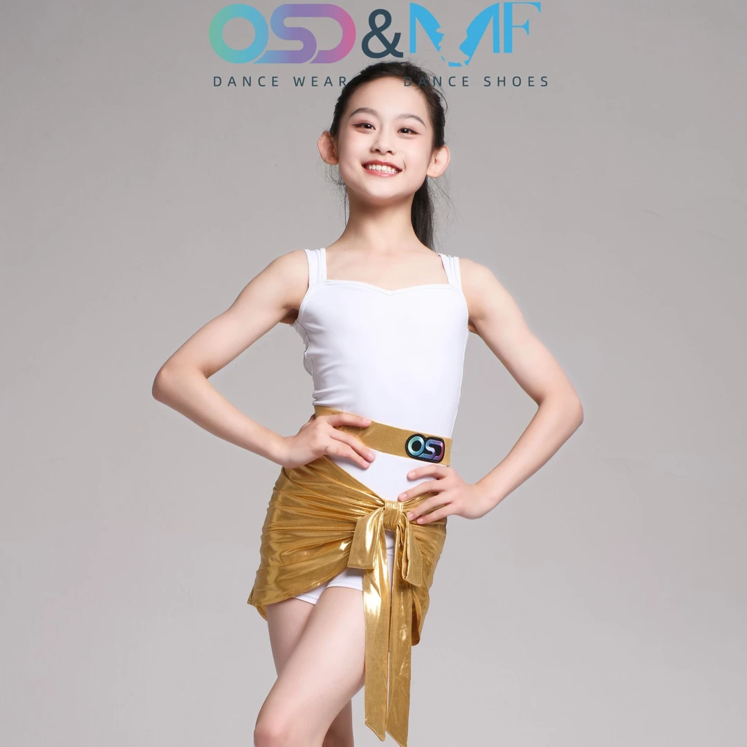 OSD舞服-林意涵同款2025新款彩标女童拉丁舞练习服套装拉丁舞服