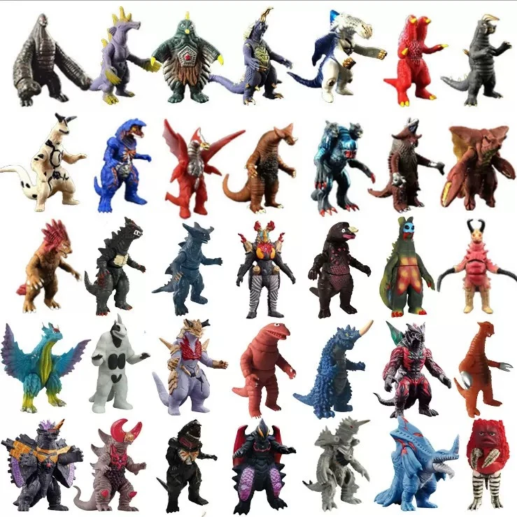 大号软胶怪兽可转动哥莫拉贝利亚雷德王哥尔赞奥特曼打怪兽玩具