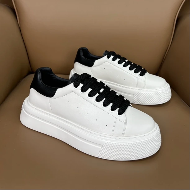 TAAIRXTO小白鞋男秋冬新款厚底增高百搭透气白色男士男款潮鞋ins