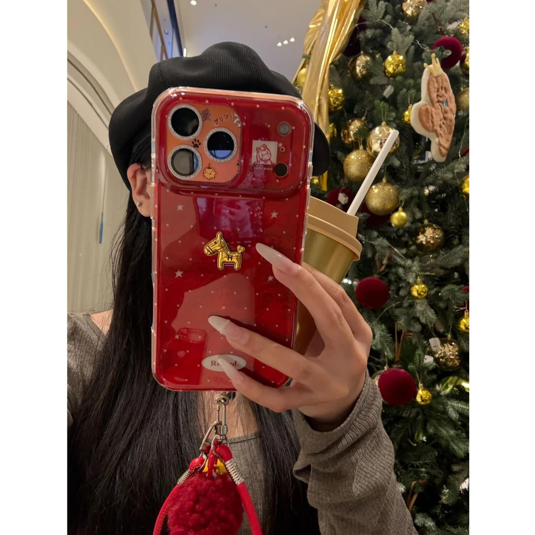 诚星泽波点小马公仔适用苹果16PROMAX手机壳华为oppo小米vivo新年