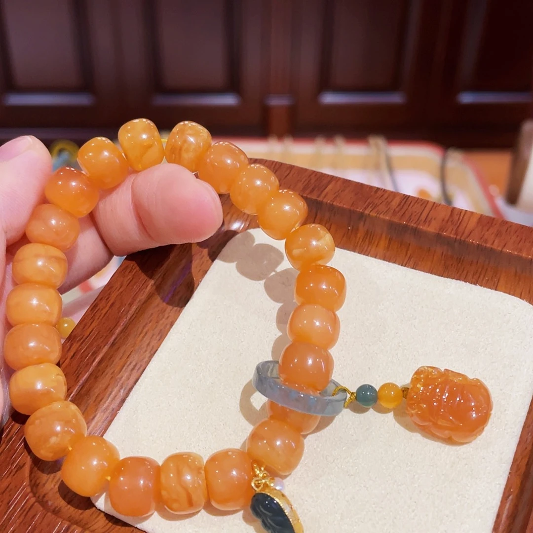 蜜蜡手链未镶嵌手串