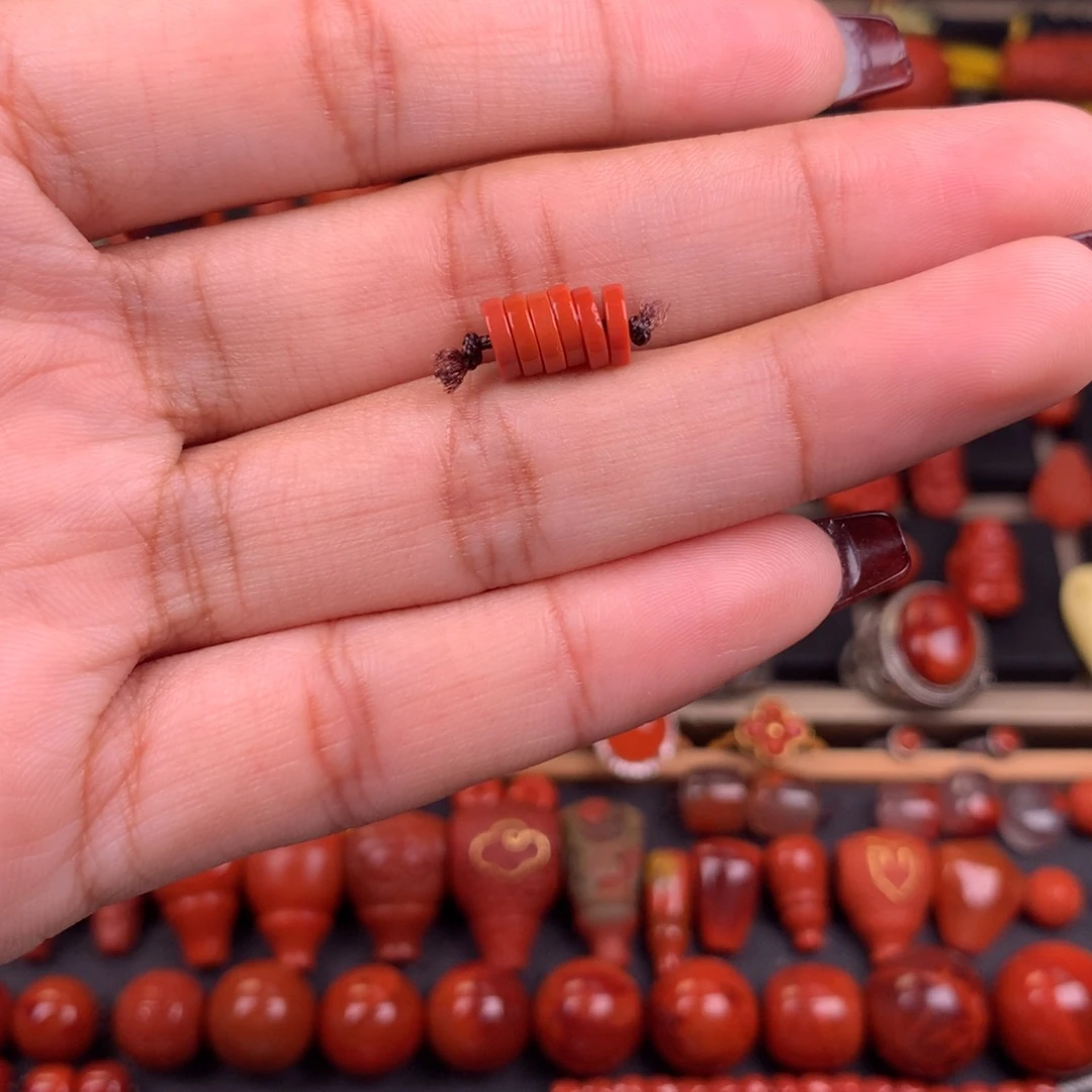 南红玛瑙未镶嵌精工直切隔片6