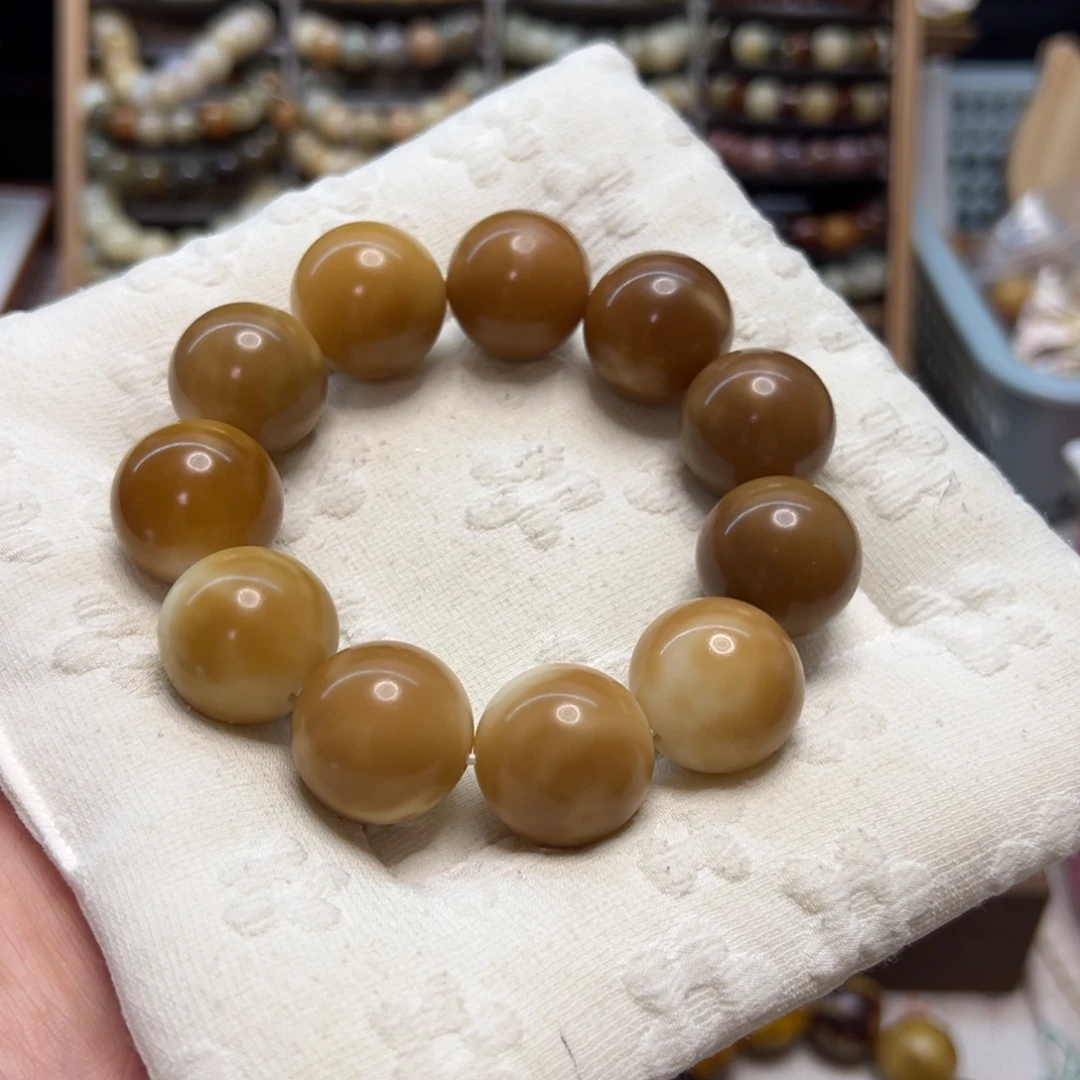 菩提根/象牙果手串卡22圆珠微瑕