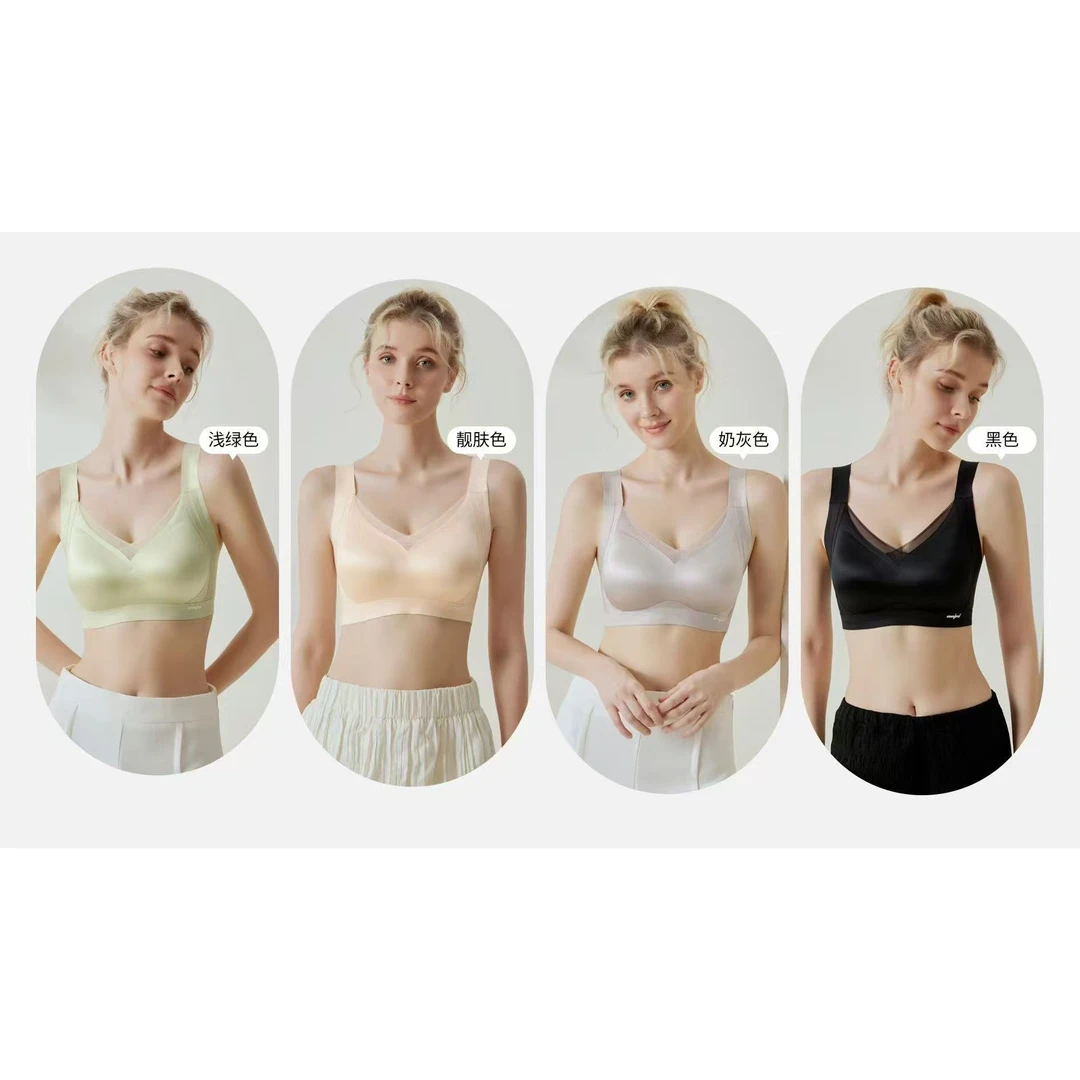 【7787】人无痕聚拢上托防下垂全罩杯薄款光面提拉文胸BSJ