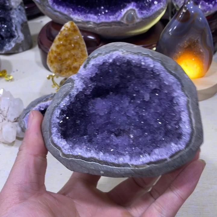 紫晶钱袋子未镶嵌