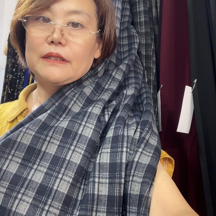 兰格子1.1米面料面料