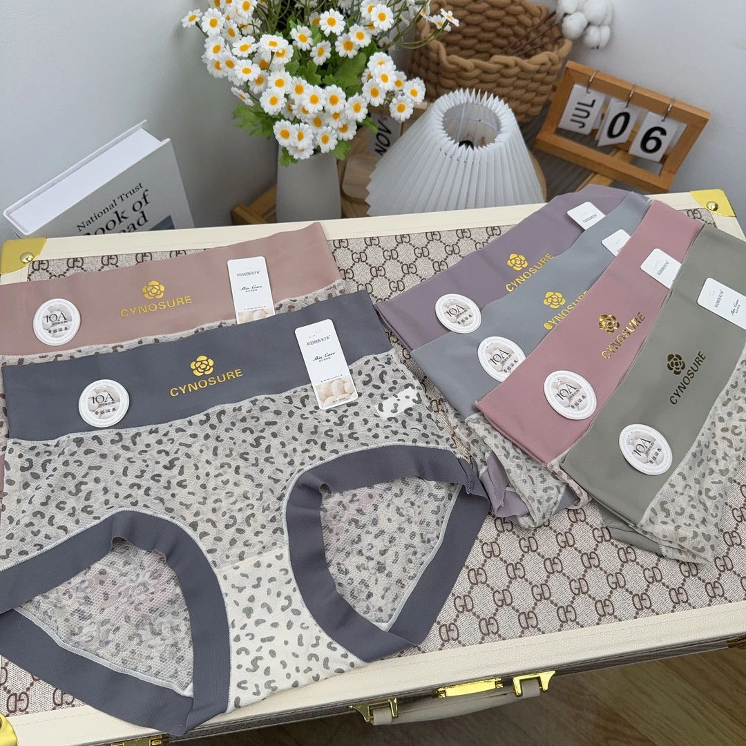 【6条装～升级版塑形豹纹高腰】女士内裤抗菌底档三角裤衩A43