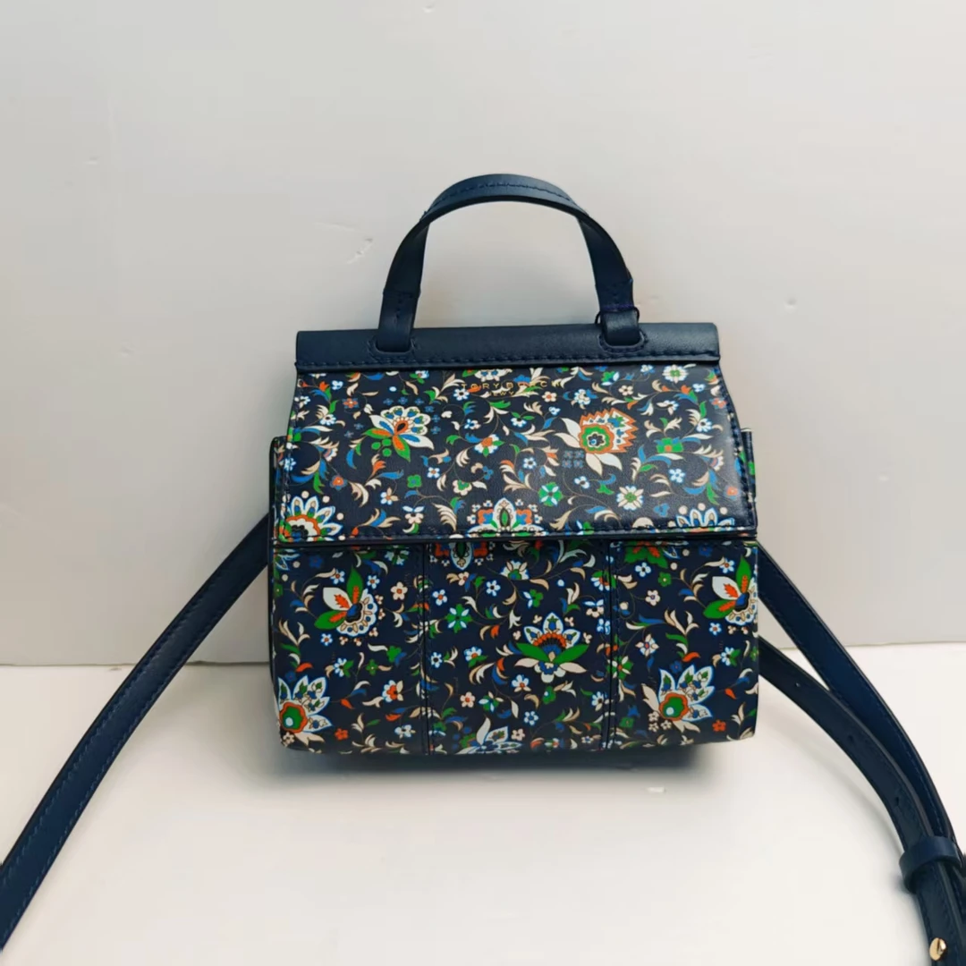 95新 TORY BURCH/汤丽柏琦 汤丽柏琦鲜花单肩包