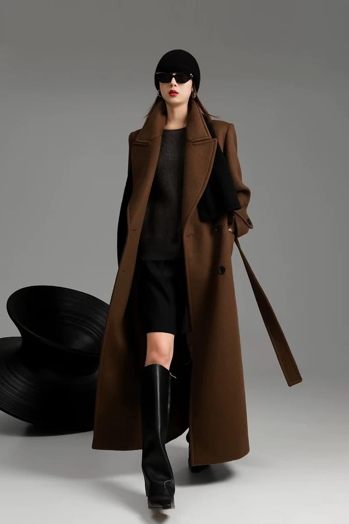 《老板娘专属福利》牧澜高端爆款苏丽长款毛呢大衣秋冬款