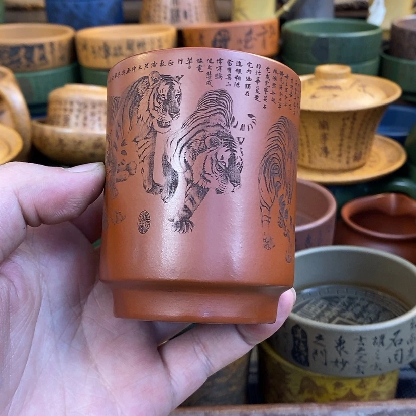 【闪购商品】紫砂杯子宜兴全手工紫砂杯