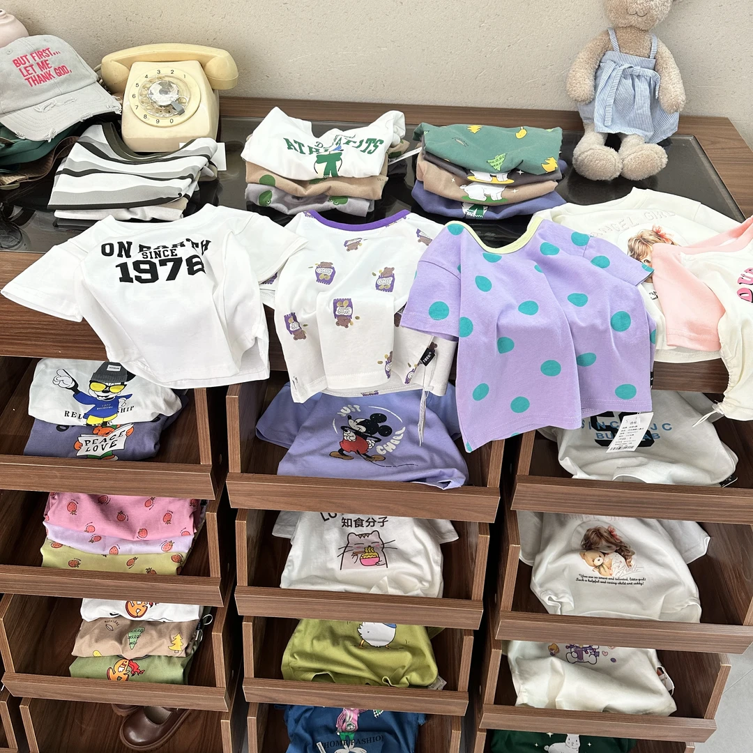 （安）儿童时尚卡通短袖T恤（以直播间展示为准）