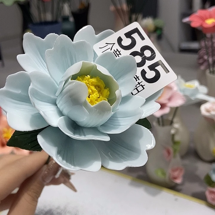 陶瓷纯手工捏花设计