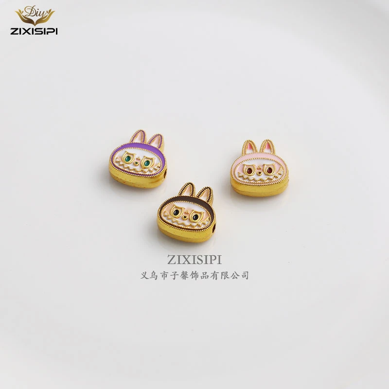 DIY滴油配件labubu拉布转运珠手串隔珠潮流可爱创意/M0887