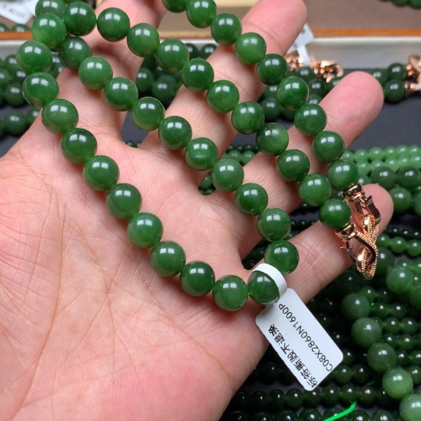 【闪购商品】和田玉（碧玉）未镶嵌颈饰?****?10mm