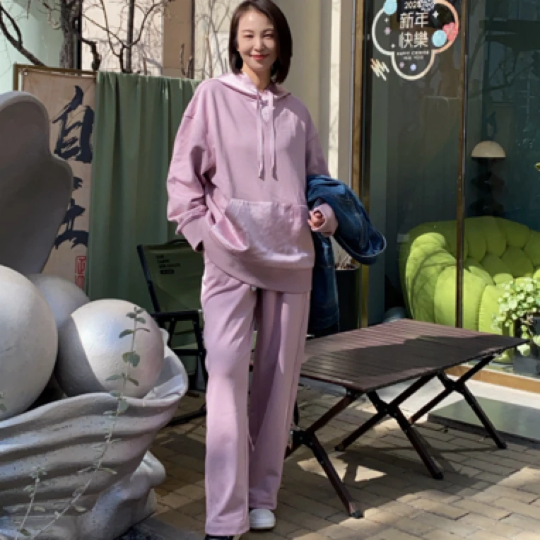 四季通用春季街头风套头常规卫衣休闲百搭连帽秋冬宽松