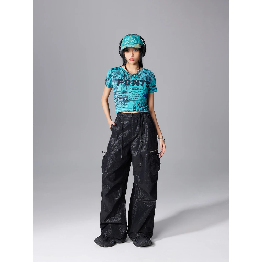 短袖上衣运动时尚休闲夏季印花圆领X40976