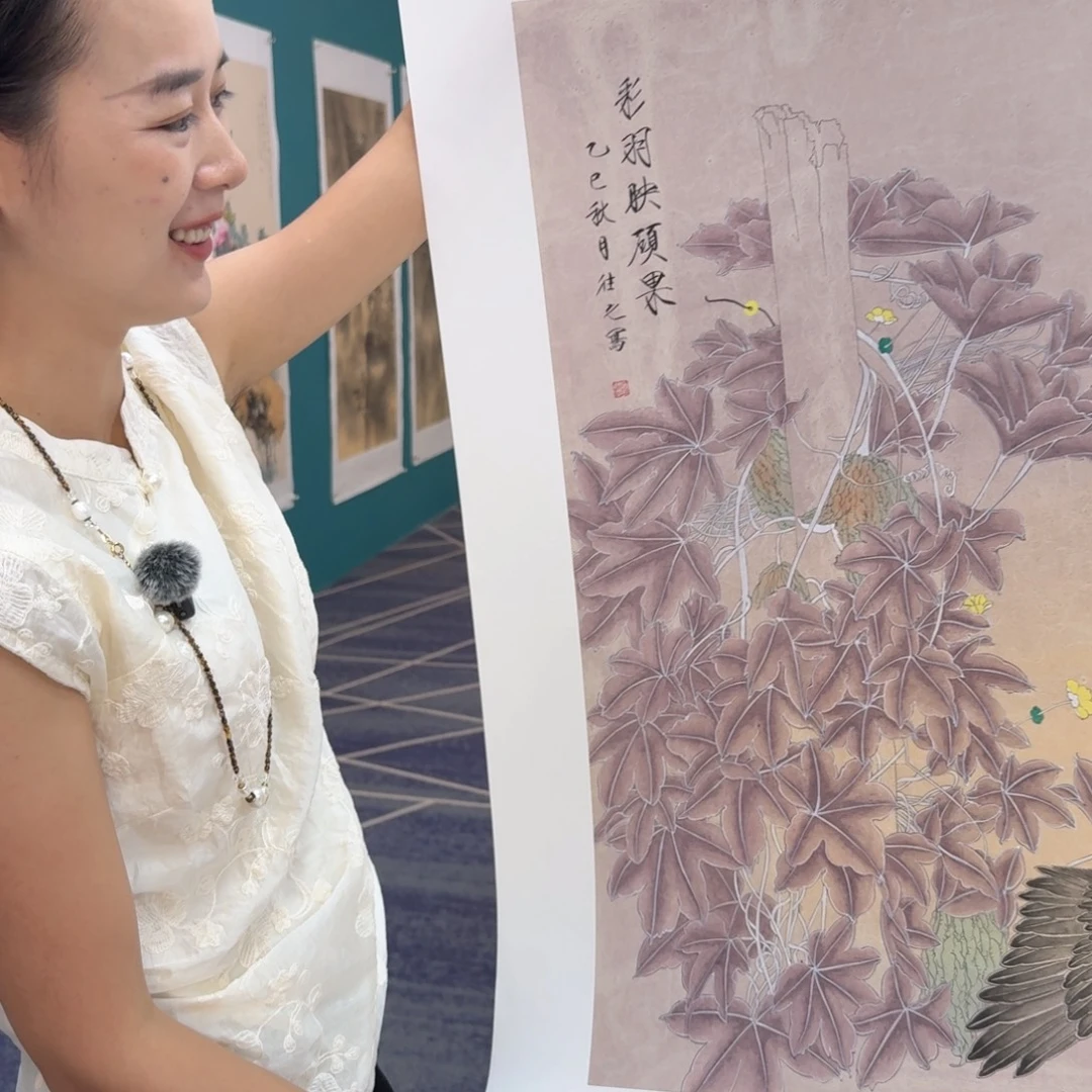 国画国画作品山水花鸟