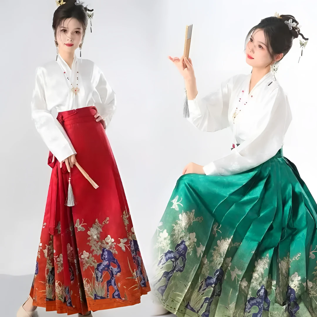 常规款汉服日常宋制百褶大摆春夏古风马面裙中国风