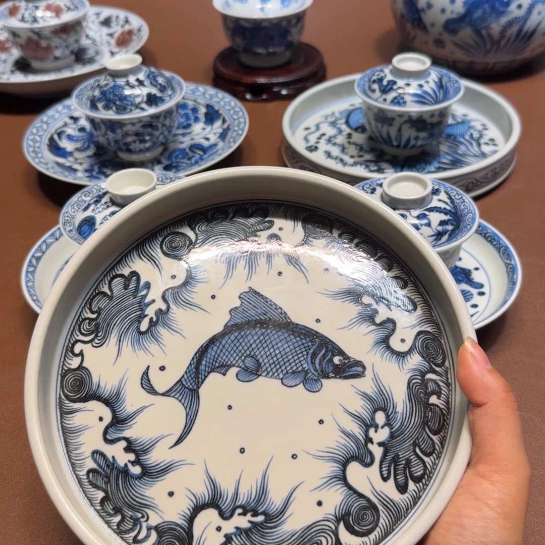 手工手绘茶具微瑕