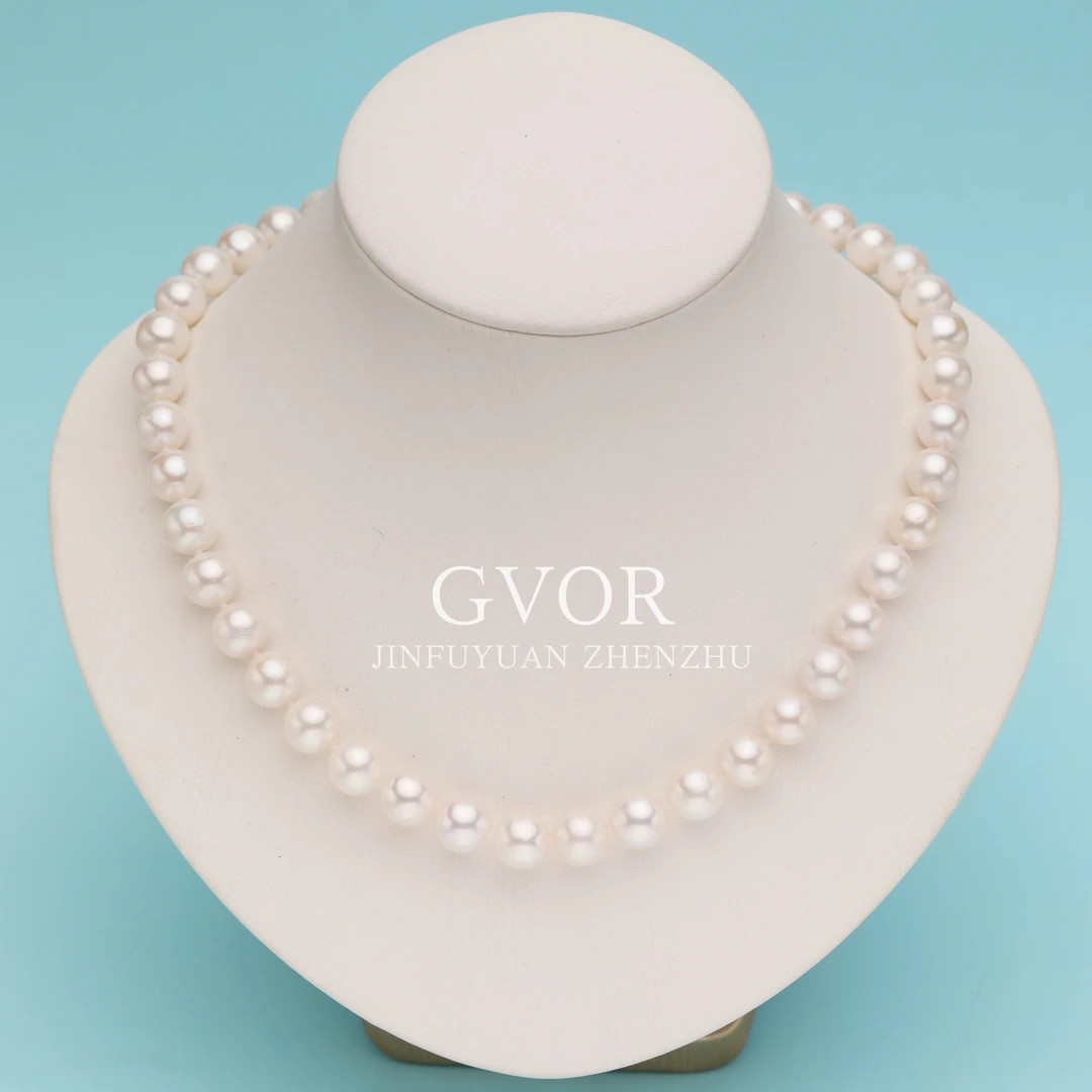 正品丨芈伽勒淡水白珍珠项链 8.5-10.5mm c842