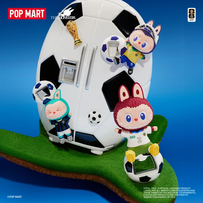 泡泡玛特THE MONSTERS × FIFA - 开瓶器冰箱贴盲盒2026世界杯联名