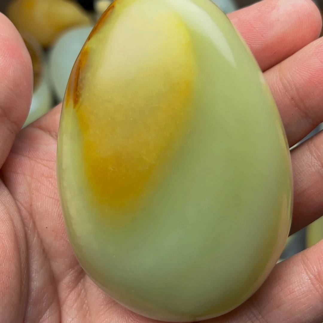 石材方解石手把件