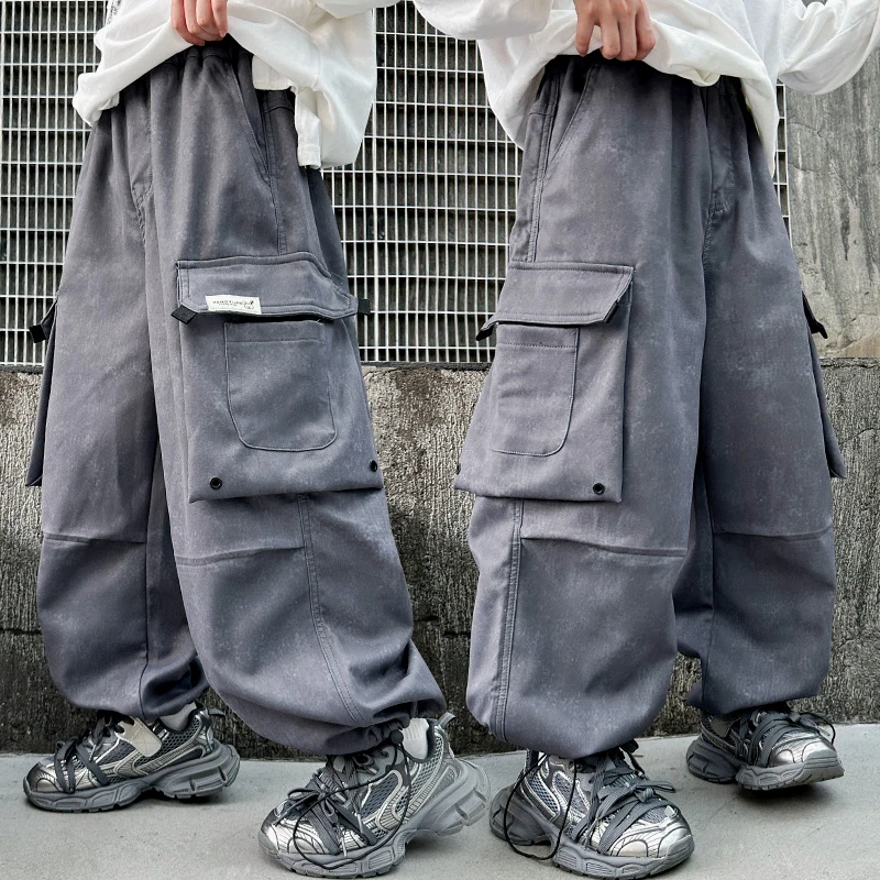 童装男童秋装裤子2025儿童中大童潮酷痞帅休闲裤男孩春秋工装裤