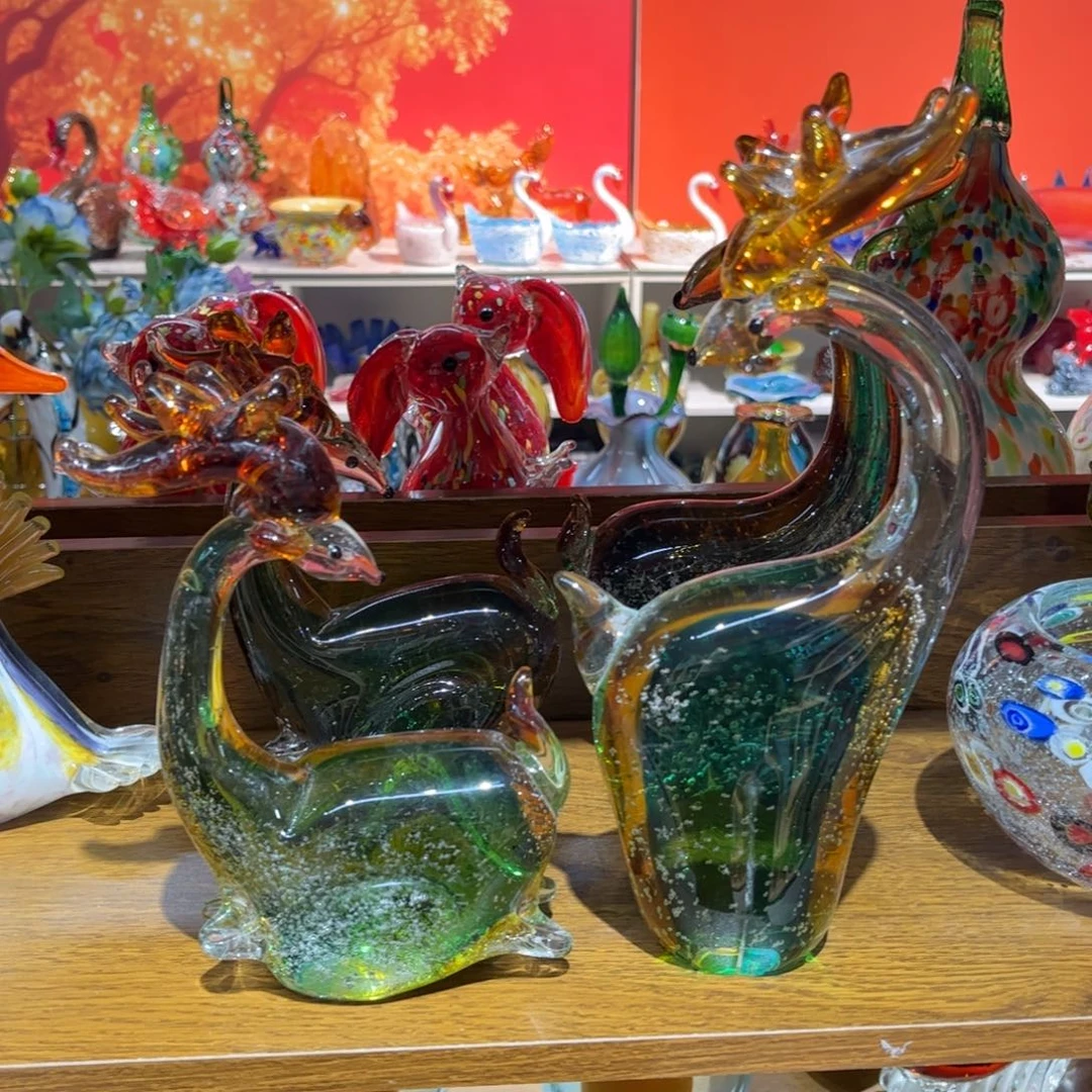 手工艺品琉璃精品一对