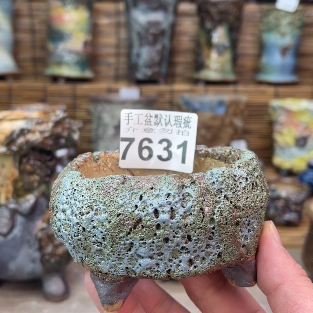 手工花盆默认瑕疵完美者勿拍