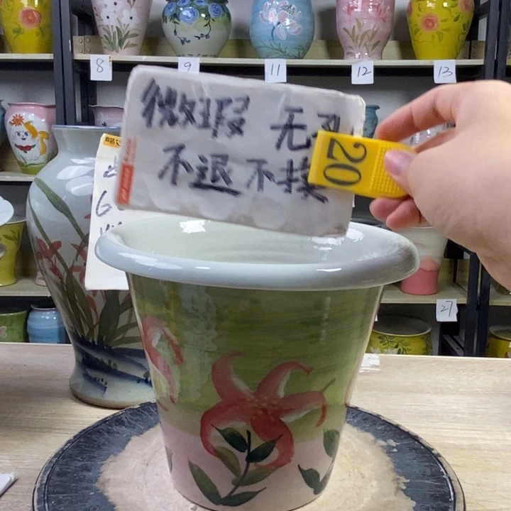 景德镇高温陶瓷花盆