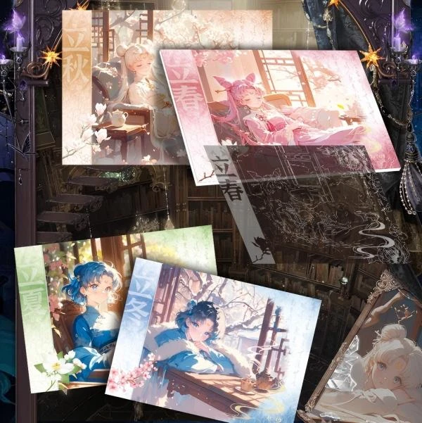 【喜福引】随机ip随机玩法二次元精美动漫卡牌盲盒国卡二创默认代拆