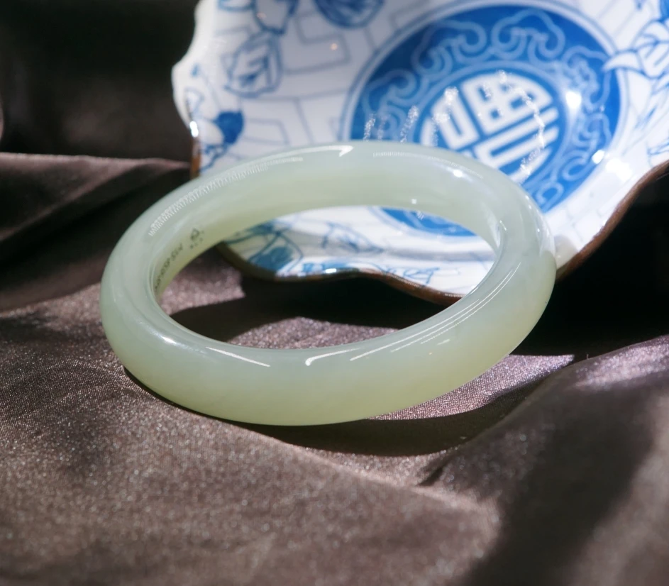 【老板上班了】东堂造物 和田玉晴水手镯 BR123001