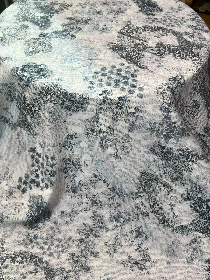 【春与绿】青花瓷 60支 人造棉 棉绸 天丝 门幅145cm 天然纤维