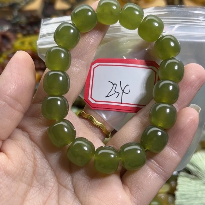 未镶嵌蛇纹石玉手链