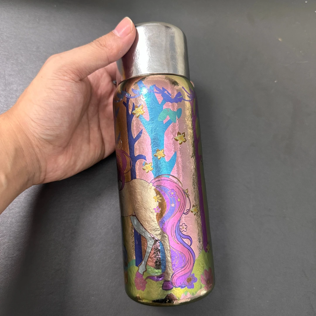 420ML彩钛真无缝内胆一体成型求物纯钛磁吸焖泡杯