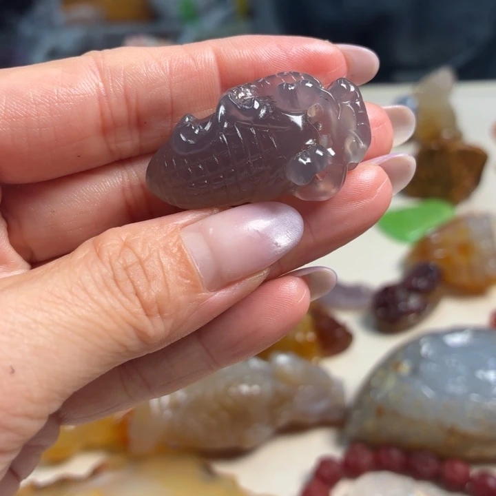 玛瑙/玉髓未镶嵌吊坠(不含链)