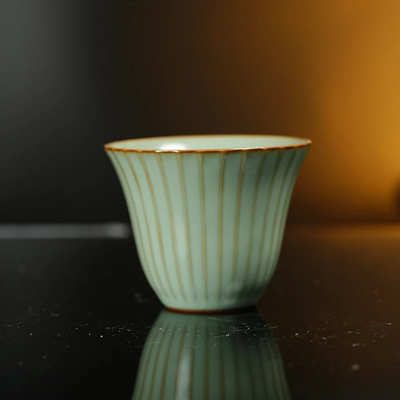 【瓷圈李校长专属】谢小金多棱杯 xxj379