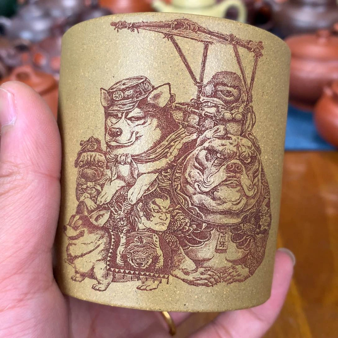 紫砂茶杯原矿紫砂