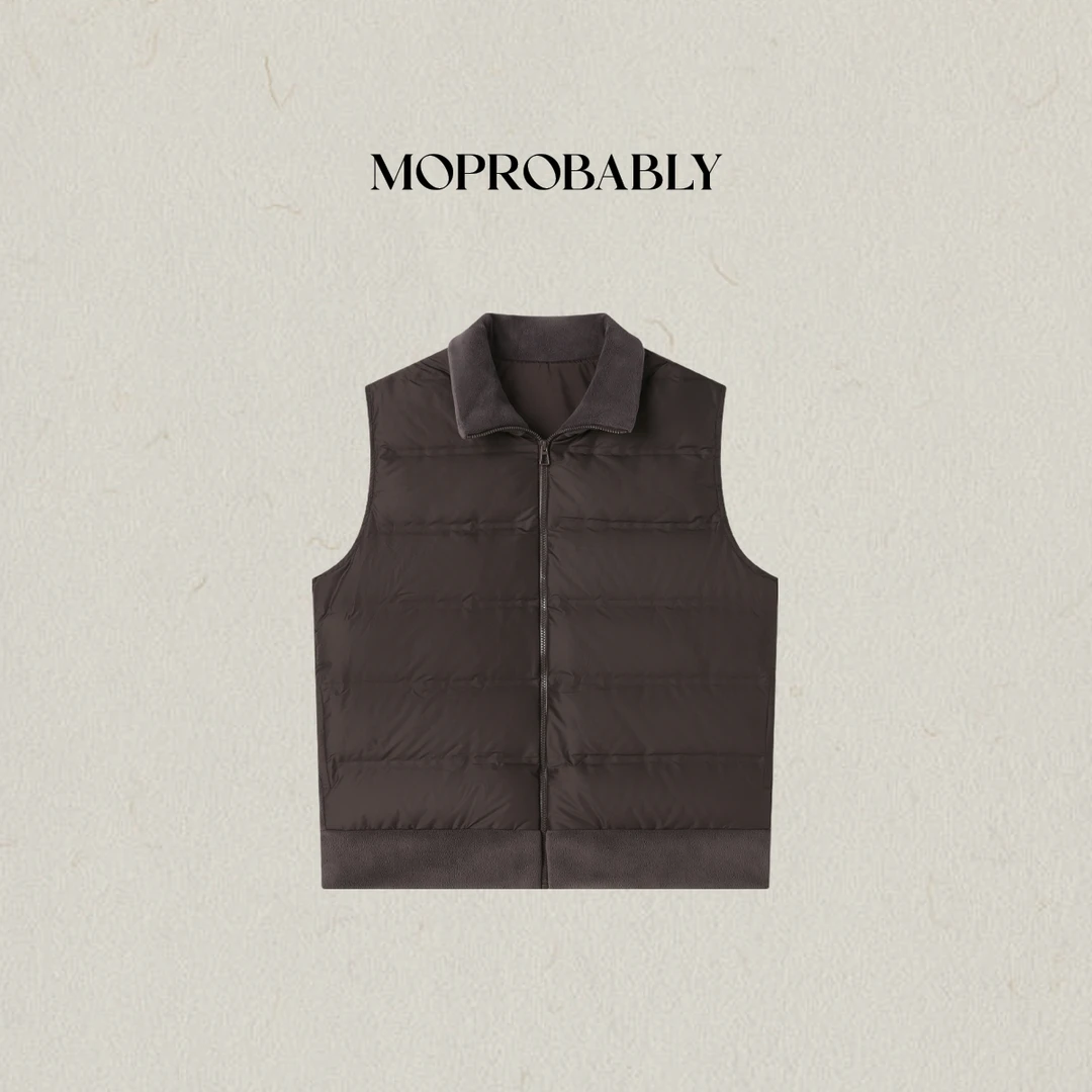 Moprobably李予诺「恒意」90白鸭绒简约保暖百搭羽绒马甲L5468014