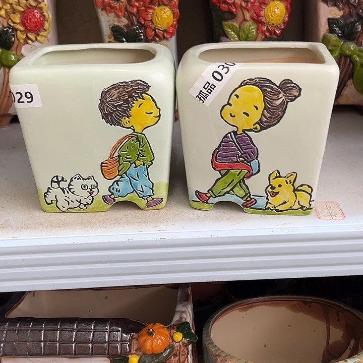 紫砂花盆粗陶材质多肉花盆