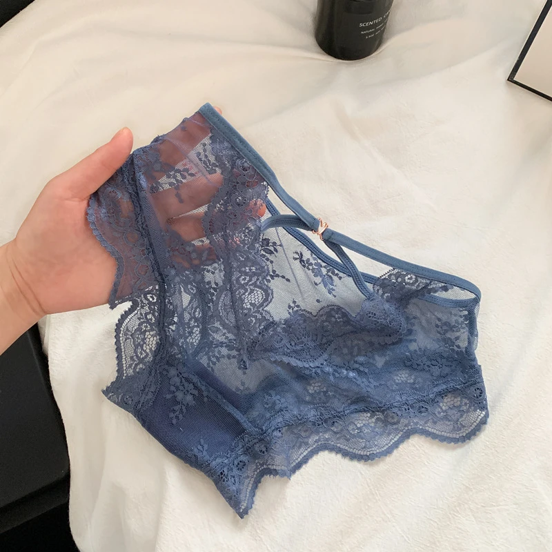 法式少女透气低腰三角裤薄款棉裆蕾丝内裤女士性感