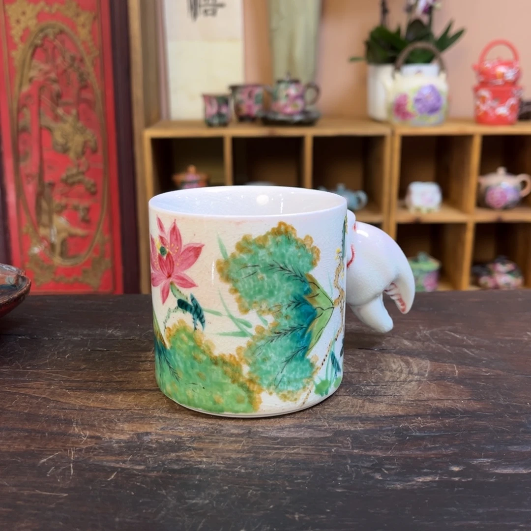 柴烧手工手绘陶瓷