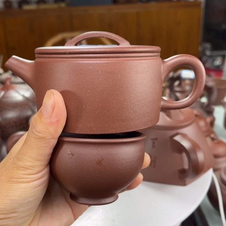 茶壶紫砂紫砂花茶