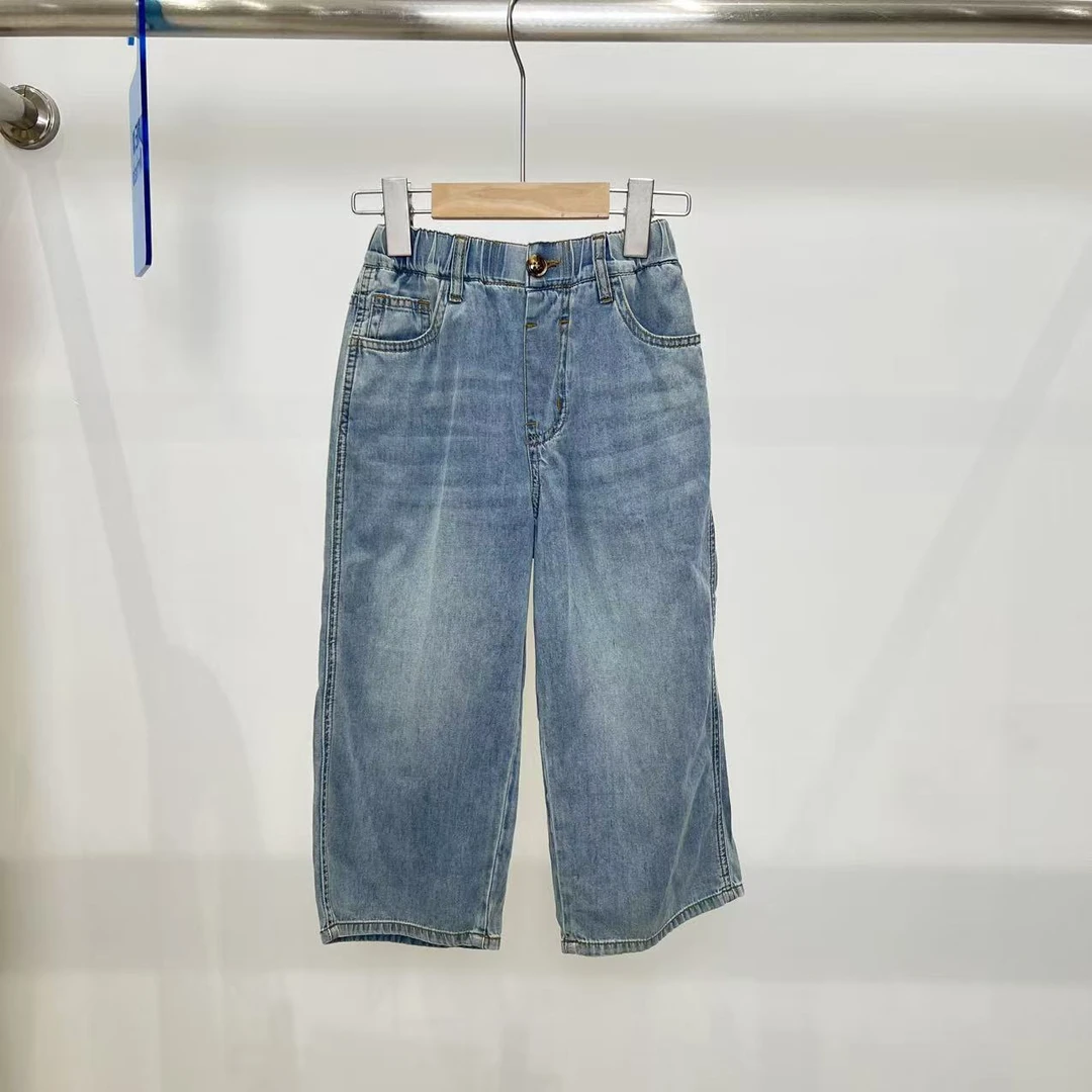 秋冬小童男童女童蓝色牛仔裤 4118铭系