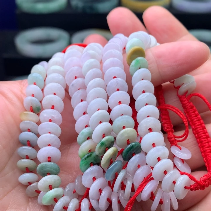 翡翠手绳未镶嵌多样性发一