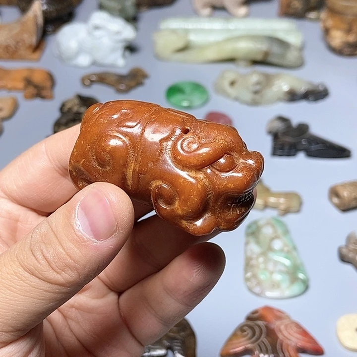 和田玉未镶嵌颈饰122