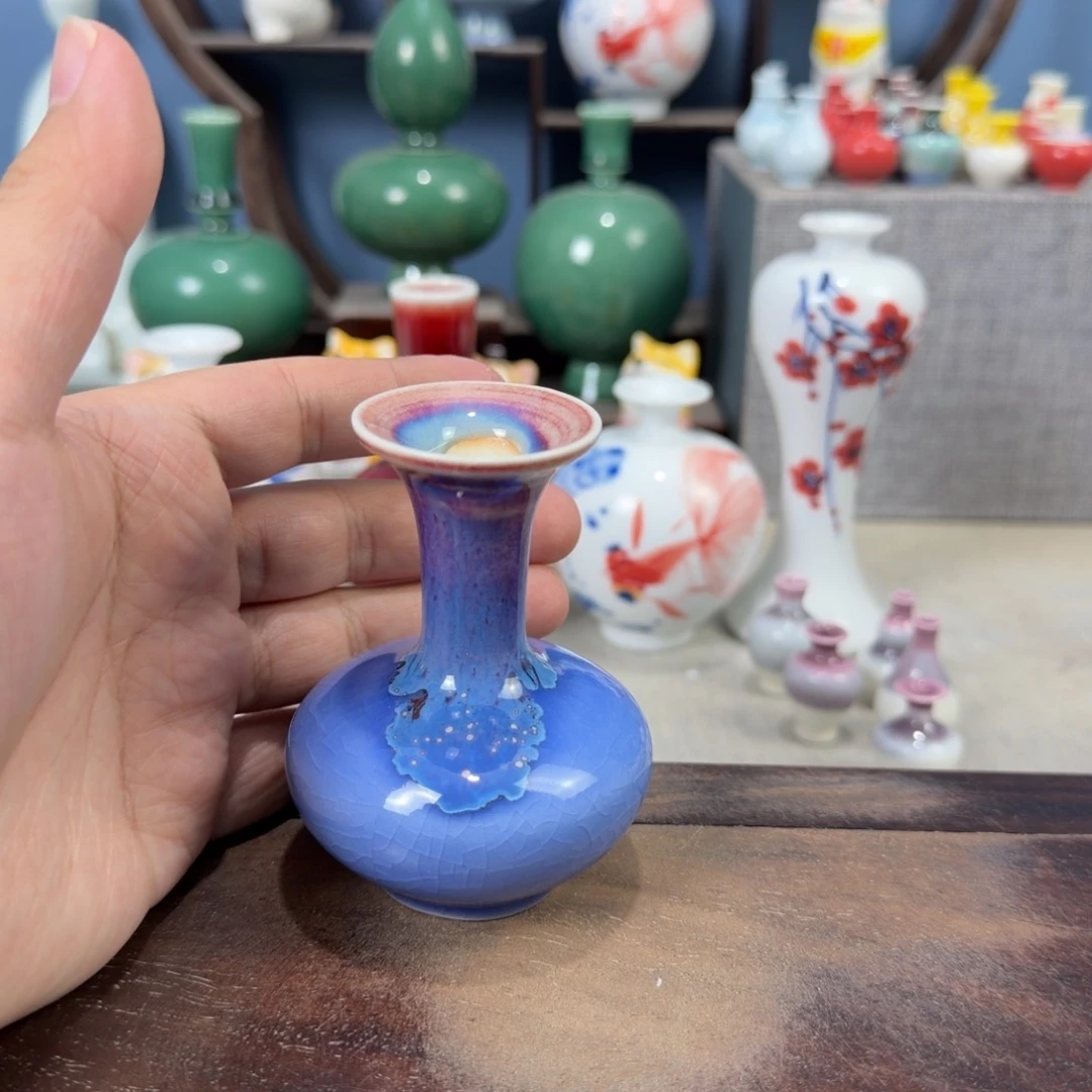 陶瓷手工小花器摆件