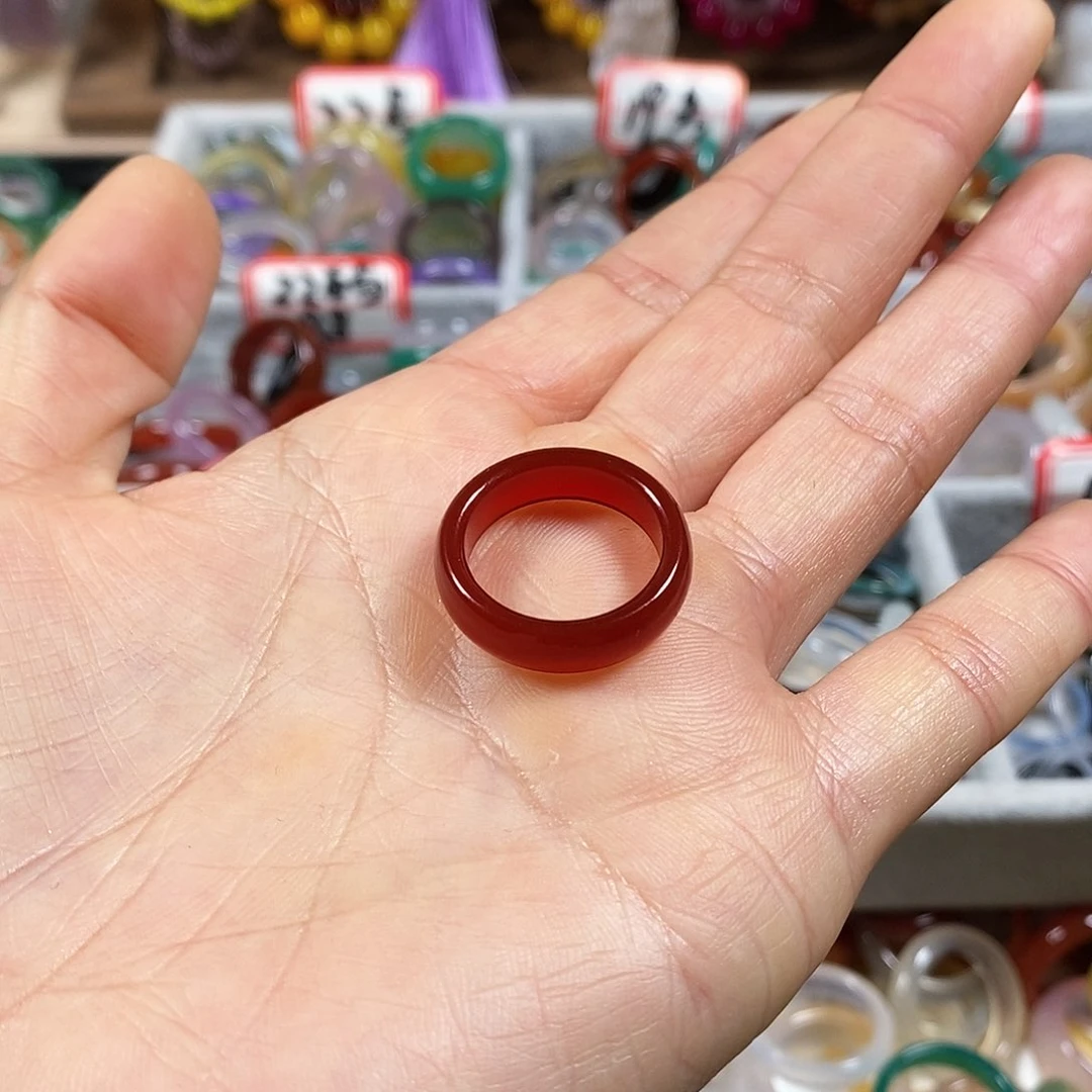 玛瑙/玉髓戒指未镶嵌喜*-