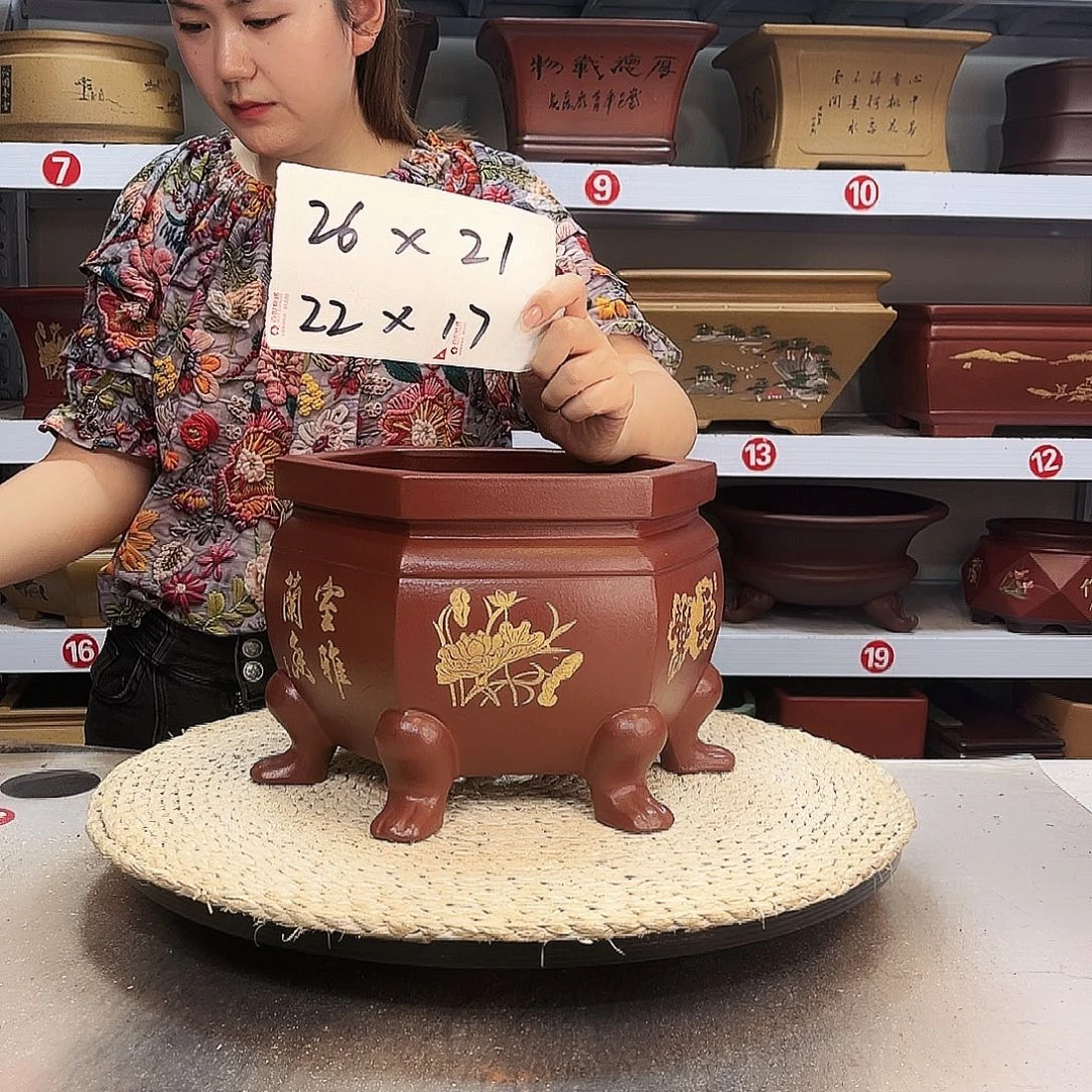 紫砂花盆紫砂花盆