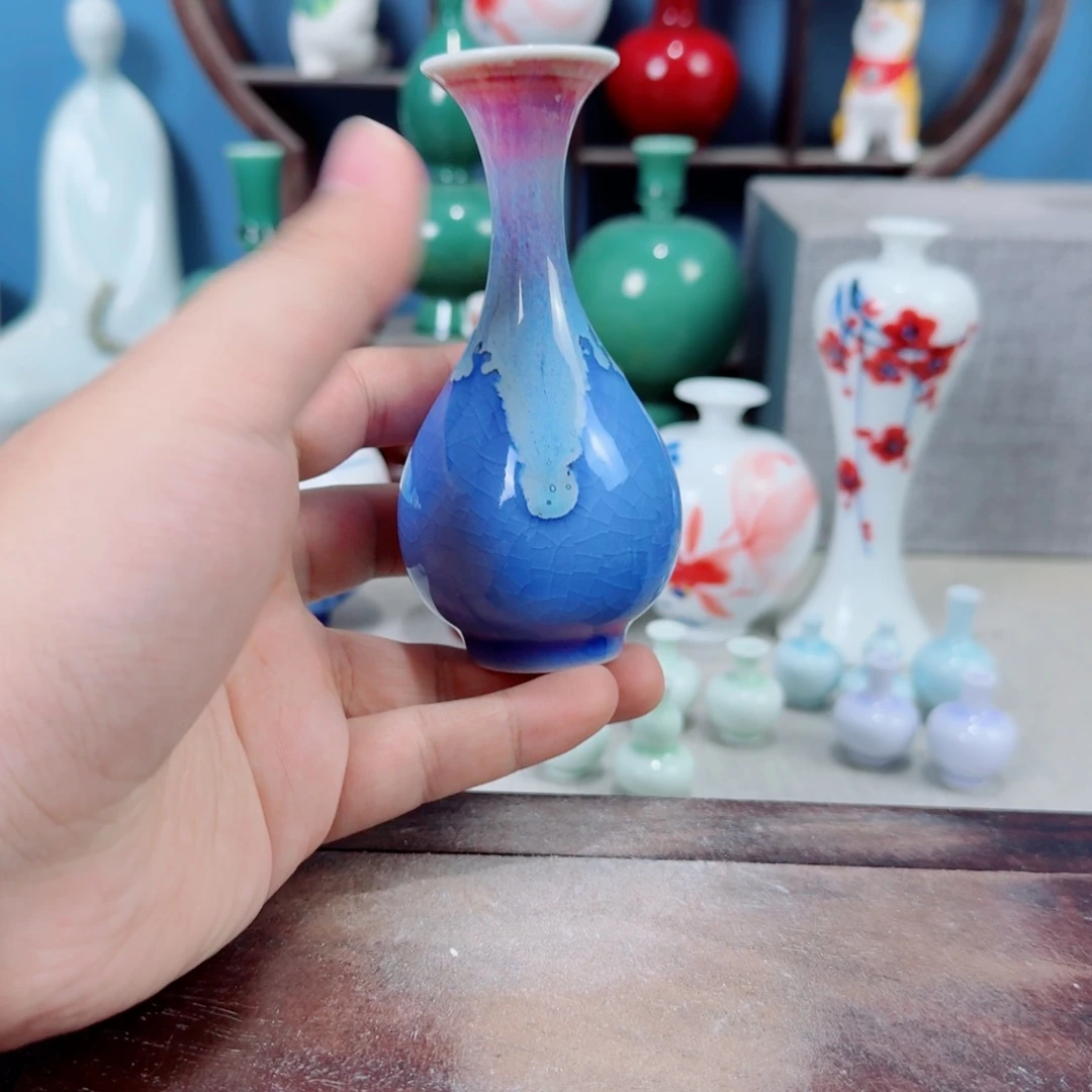 陶瓷手工小花器摆件